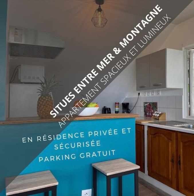 Les Cles Du Bonheur, Entre Mer & Montagne Apartman Les Trois-Bassins Kültér fotó